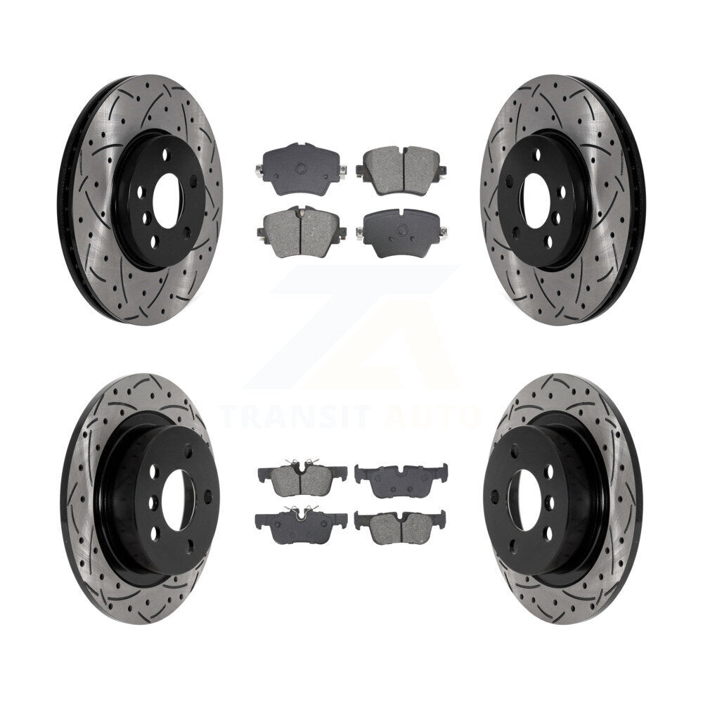 Transit Auto KDS-100977 Disc Brake Kit for 2016-2022 Mini Cooper Countryman, Mini Cooper Clubman - Front and Rear