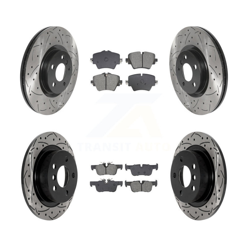 Transit Auto KDS-100979 Disc Brake Kit for 2017-2022 Mini Cooper Countryman - Front and Rear