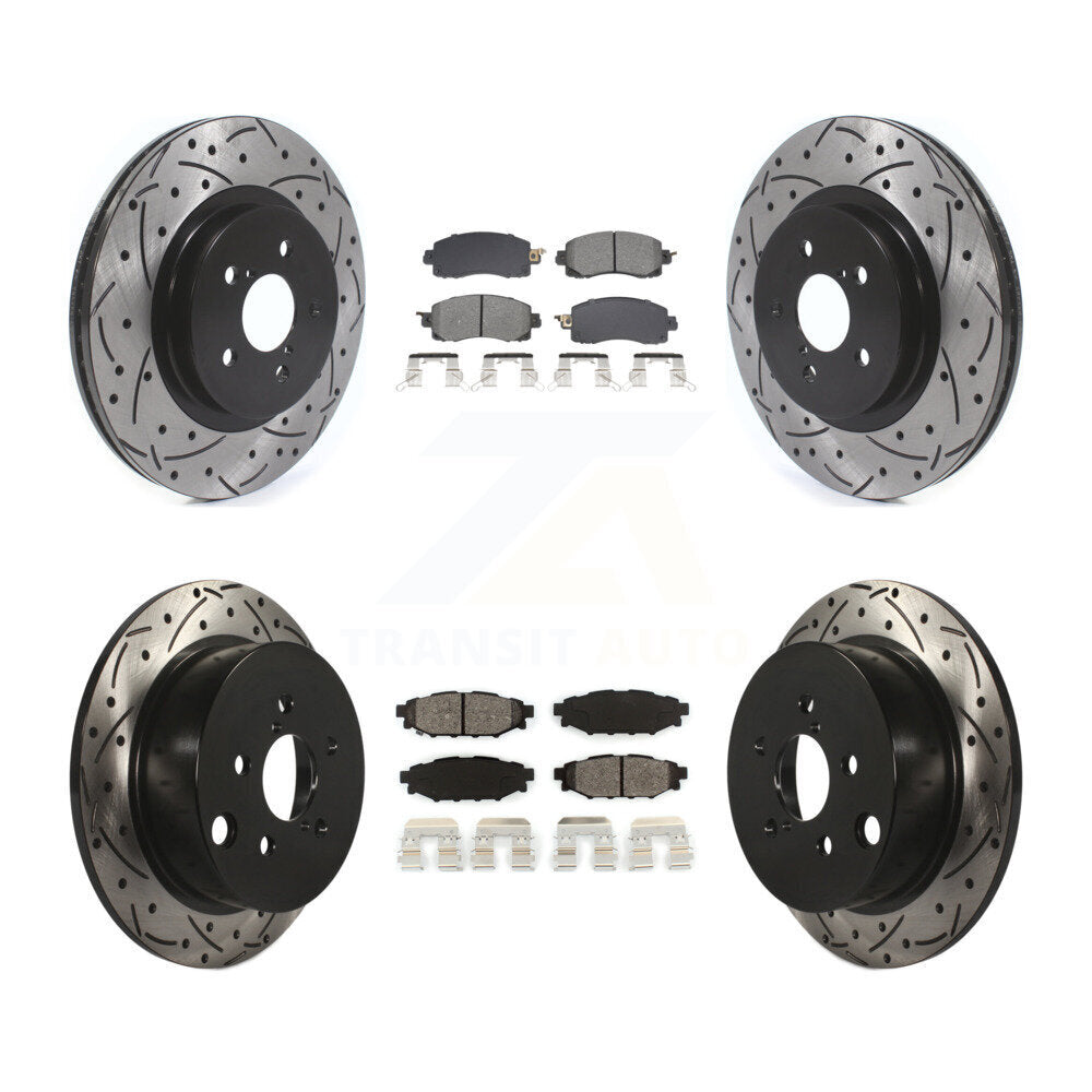Transit Auto KDS-100980 Disc Brake Kit for 2017-2023 Subaru Crosstrek, Subaru Impreza - Front and Rear