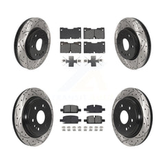 Transit Auto KDS-100985 Disc Brake Kit for 2019-2024 Chevrolet Silverado 1500 LTD, GMC Sierra 1500 Limited and More - Front and Rear