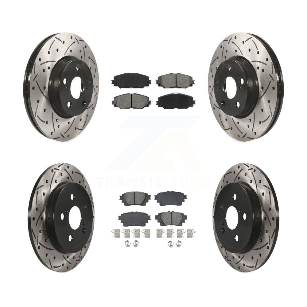 Transit Auto KDS-100986 Disc Brake Kit for 2019 Toyota Corolla - Front and Rear