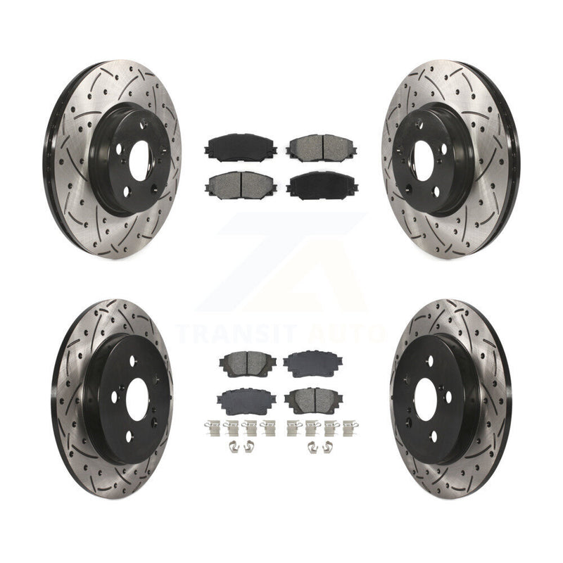 Transit Auto KDS-100986 Disc Brake Kit for 2019 Toyota Corolla - Front and Rear