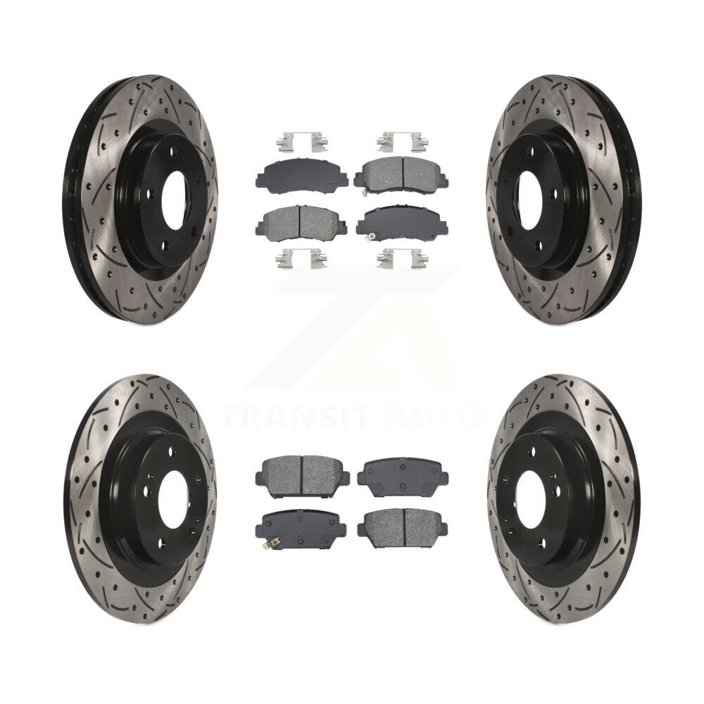 Transit Auto KDS-100987 Disc Brake Kit for 2018-2022 Mitsubishi Eclipse Cross - Front and Rear
