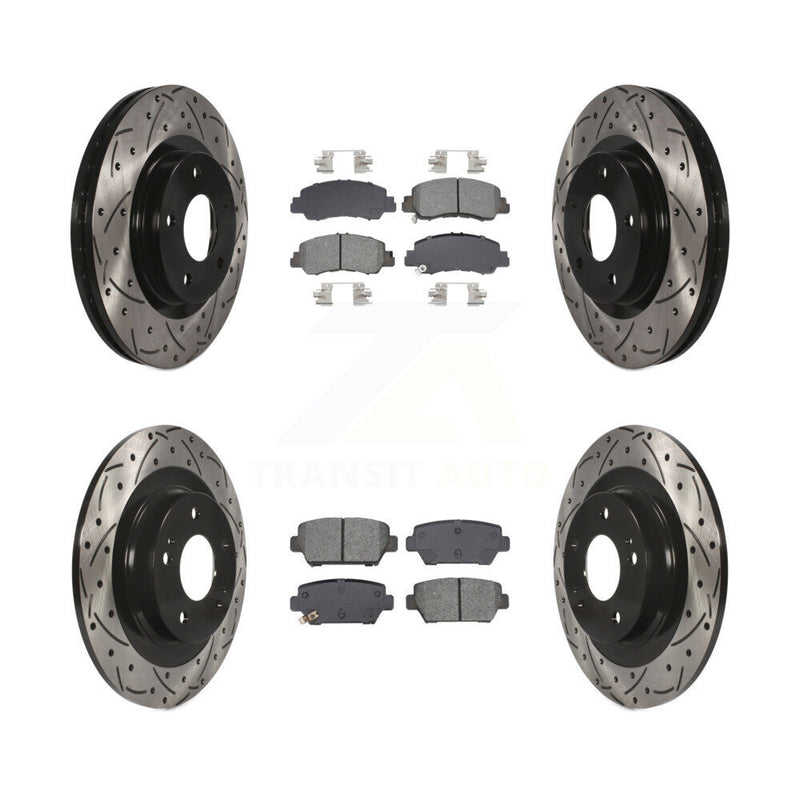 Transit Auto KDS-100987 Disc Brake Kit for 2018-2022 Mitsubishi Eclipse Cross - Front and Rear