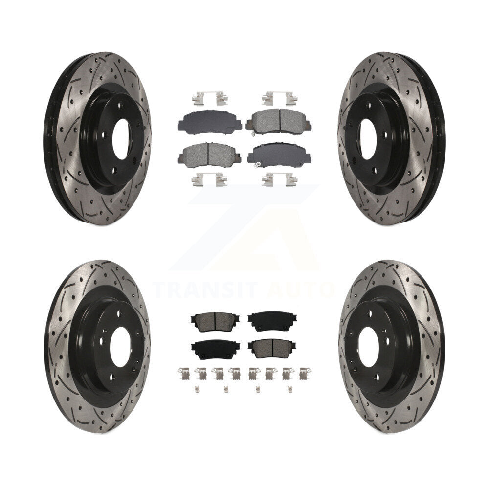 Transit Auto KDS-100988 Disc Brake Kit for 2018-2022 Mitsubishi Eclipse Cross - Front and Rear