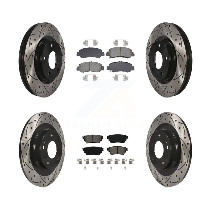 Transit Auto KDS-100988 Disc Brake Kit for 2018-2022 Mitsubishi Eclipse Cross - Front and Rear
