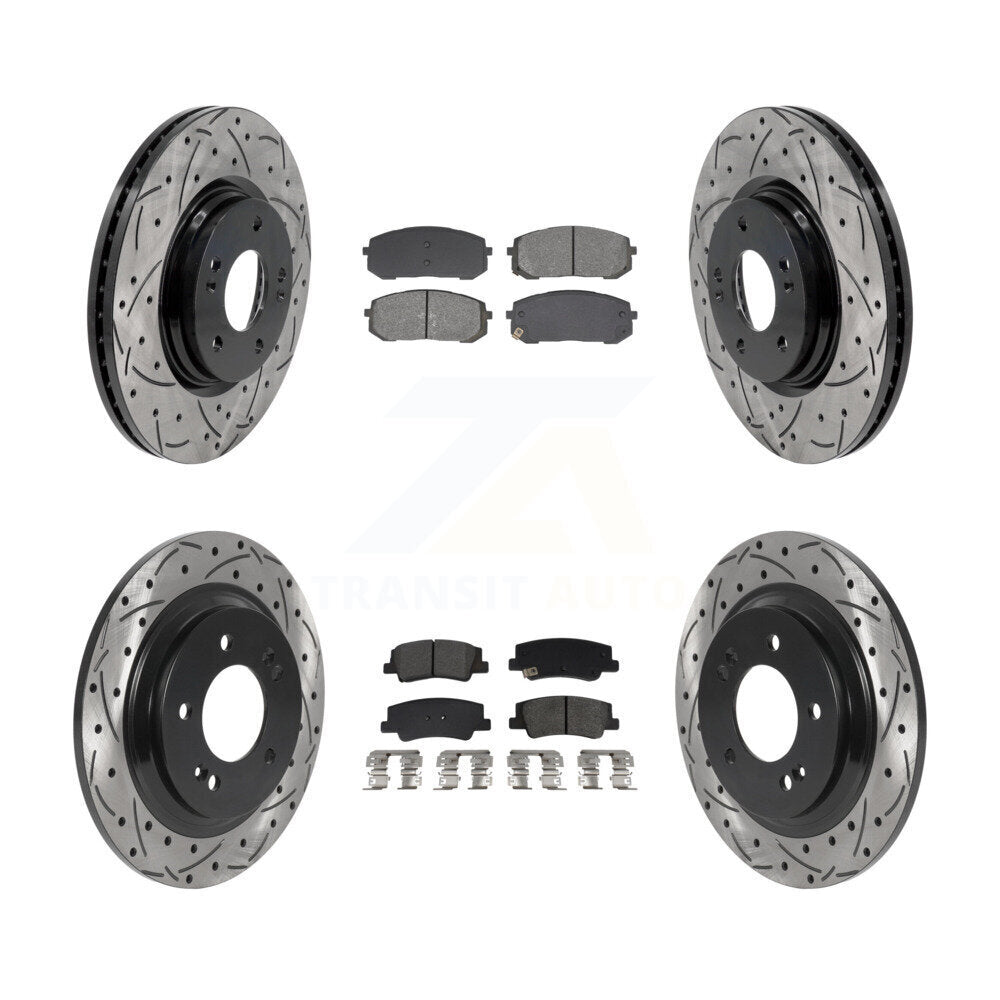 Transit Auto KDS-100993 Disc Brake Kit for 2020-2025 Hyundai Sonata, Kia Niro EV, Kia K5 - Front and Rear