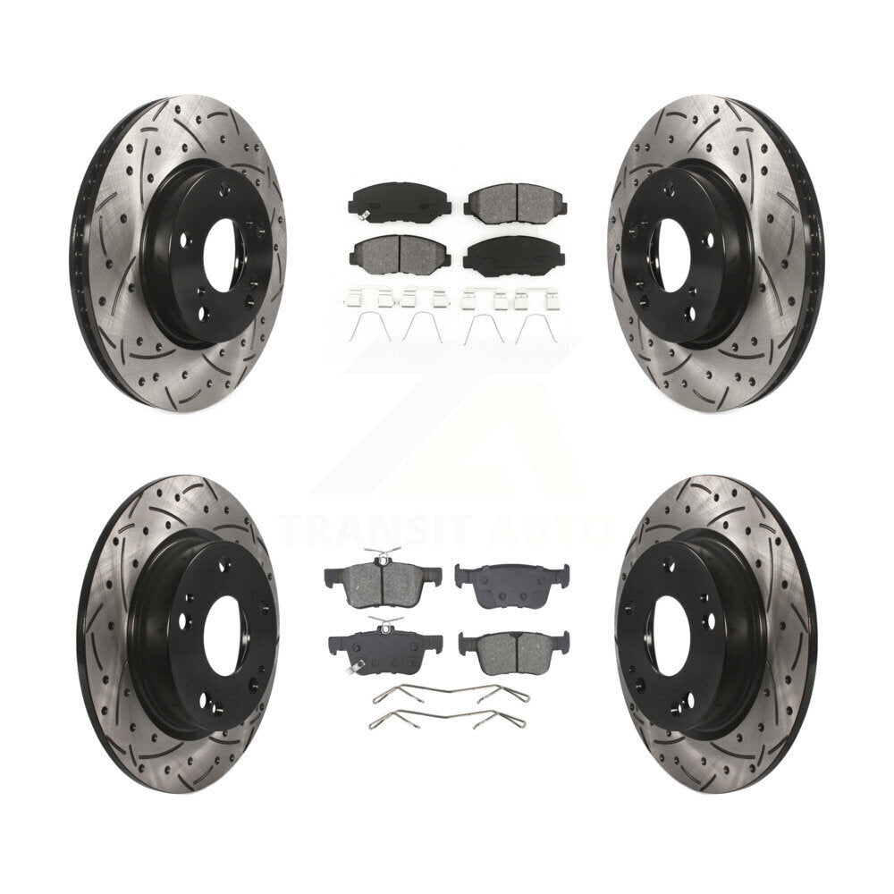 Transit Auto KDS-100998 Disc Brake Kit for 2020-2021 Honda Civic - Front and Rear