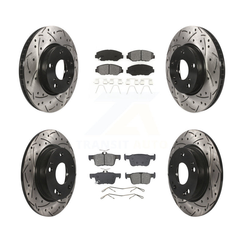 Transit Auto KDS-100998 Disc Brake Kit for 2020-2021 Honda Civic - Front and Rear