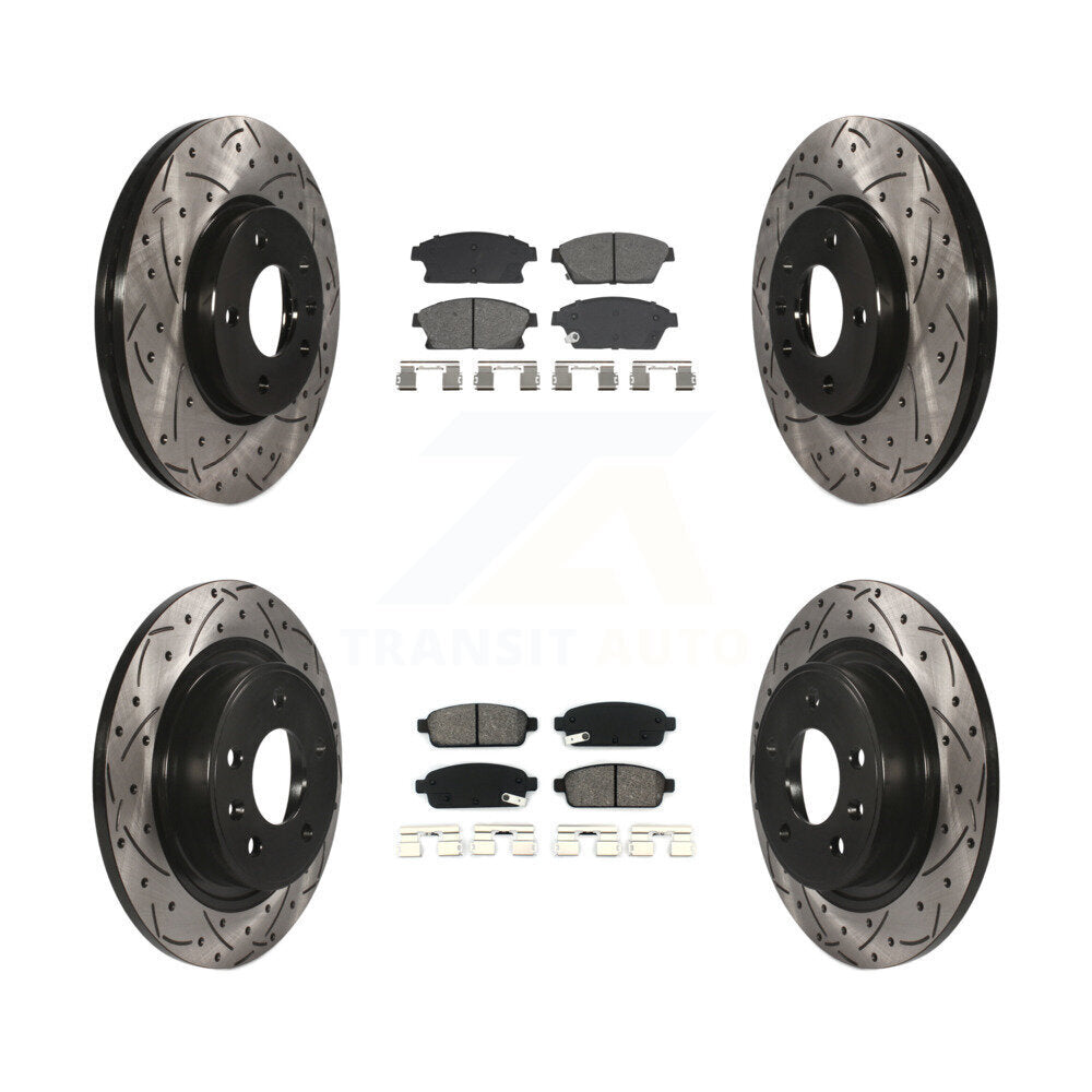 Transit Auto KDS-101002 Disc Brake Kit for 2011-2017 Chevrolet Cruze, Buick Verano and More - Front and Rear