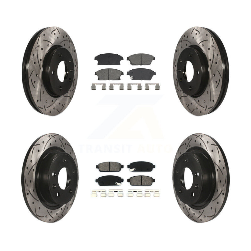 Transit Auto KDS-101002 Disc Brake Kit for 2011-2017 Chevrolet Cruze, Buick Verano and More - Front and Rear