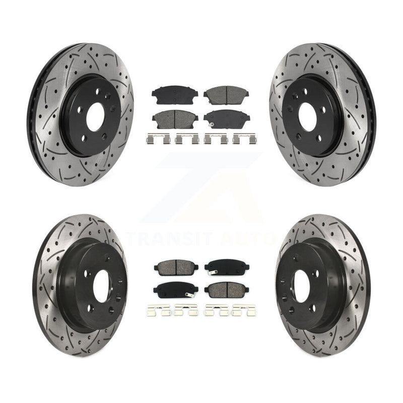 Transit Auto KDS-101003 Disc Brake Kit for 2013-2017 Buick Encore, Chevrolet Trax - Front and Rear