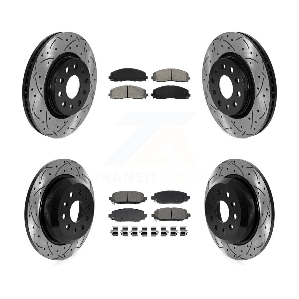 Transit Auto KDS-101004 Disc Brake Kit for 2018-2020 Jeep Wrangler - Front and Rear