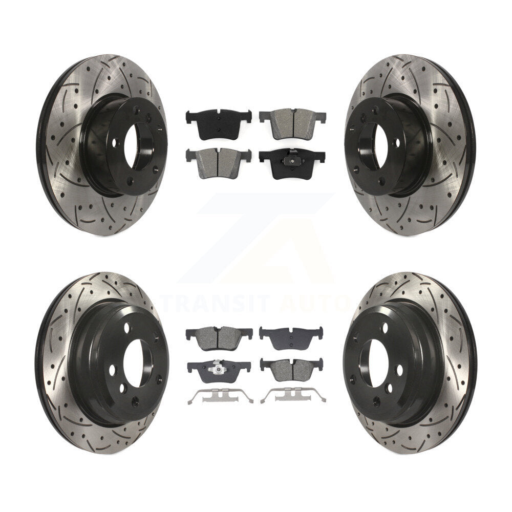 Transit Auto KDS-101005 Disc Brake Kit for 2013-2018 BMW 328d xDrive, BMW 320i xDrive - Front and Rear