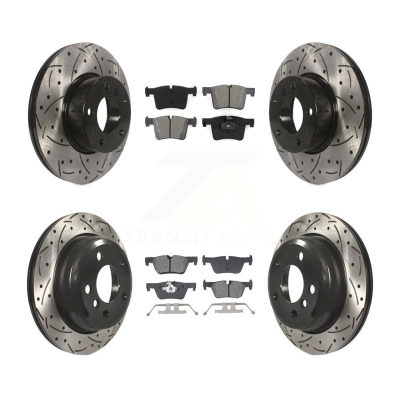 Transit Auto KDS-101005 Disc Brake Kit for 2013-2018 BMW 328d xDrive, BMW 320i xDrive - Front and Rear