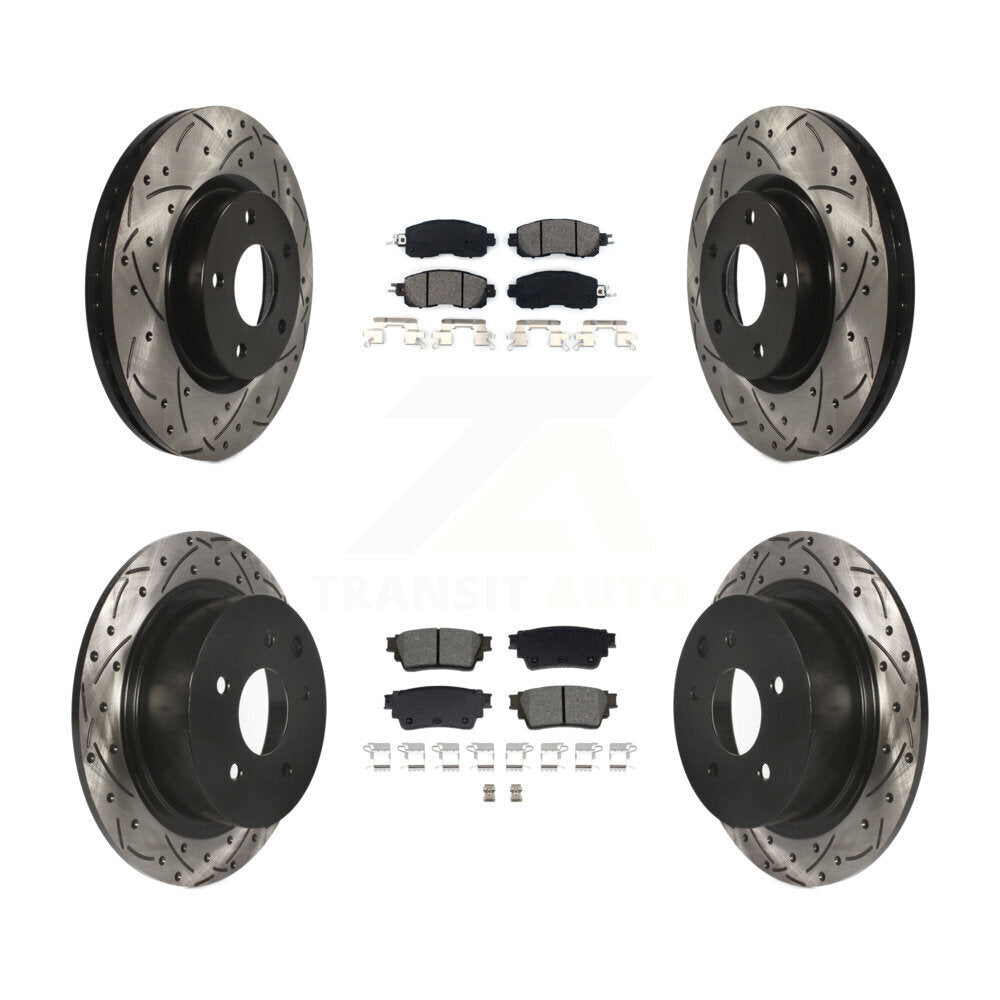 Transit Auto KDS-101006 Disc Brake Kit for 2019-2020 Nissan Altima - Front and Rear
