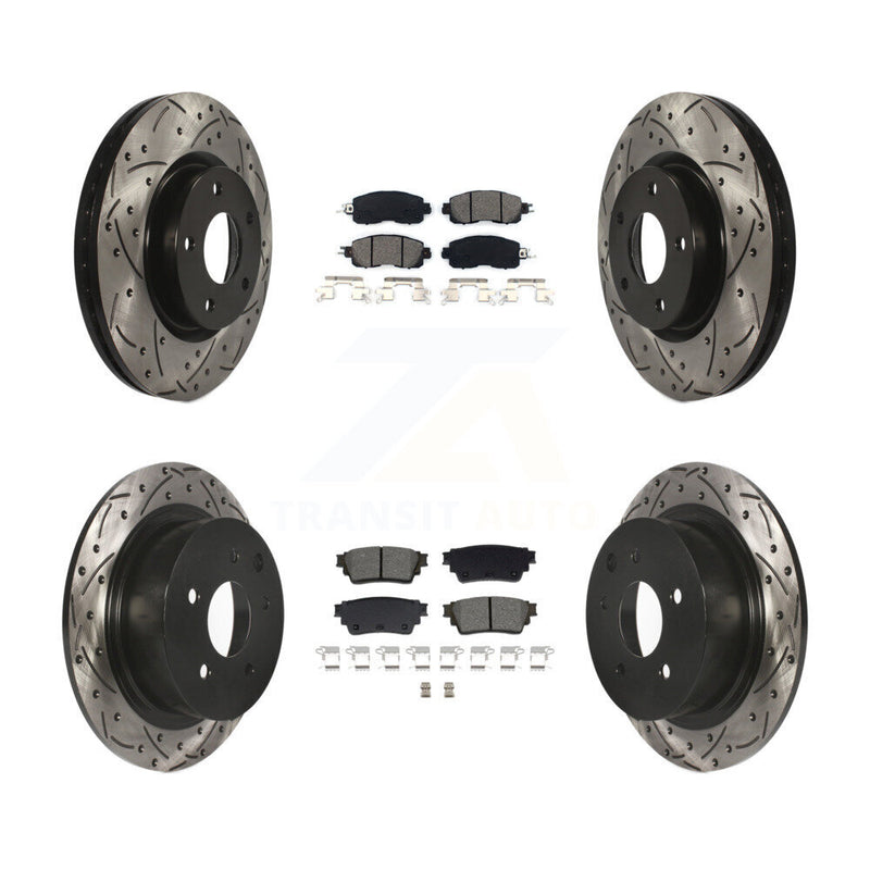 Transit Auto KDS-101006 Disc Brake Kit for 2019-2020 Nissan Altima - Front and Rear