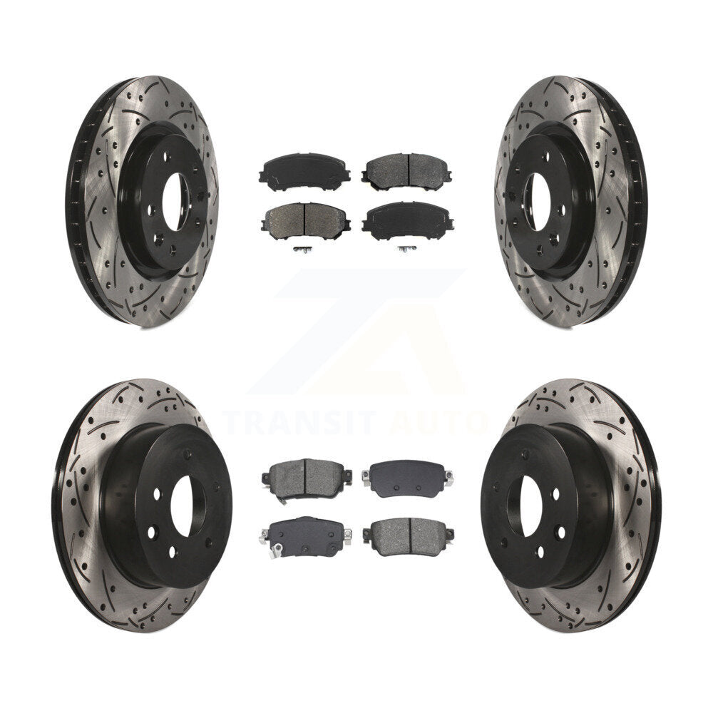 Transit Auto KDS-101010 Disc Brake Kit for 2019 Nissan Rogue Sport - Front and Rear