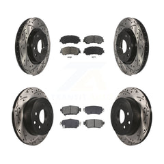 Transit Auto KDS-101010 Disc Brake Kit for 2019 Nissan Rogue Sport - Front and Rear
