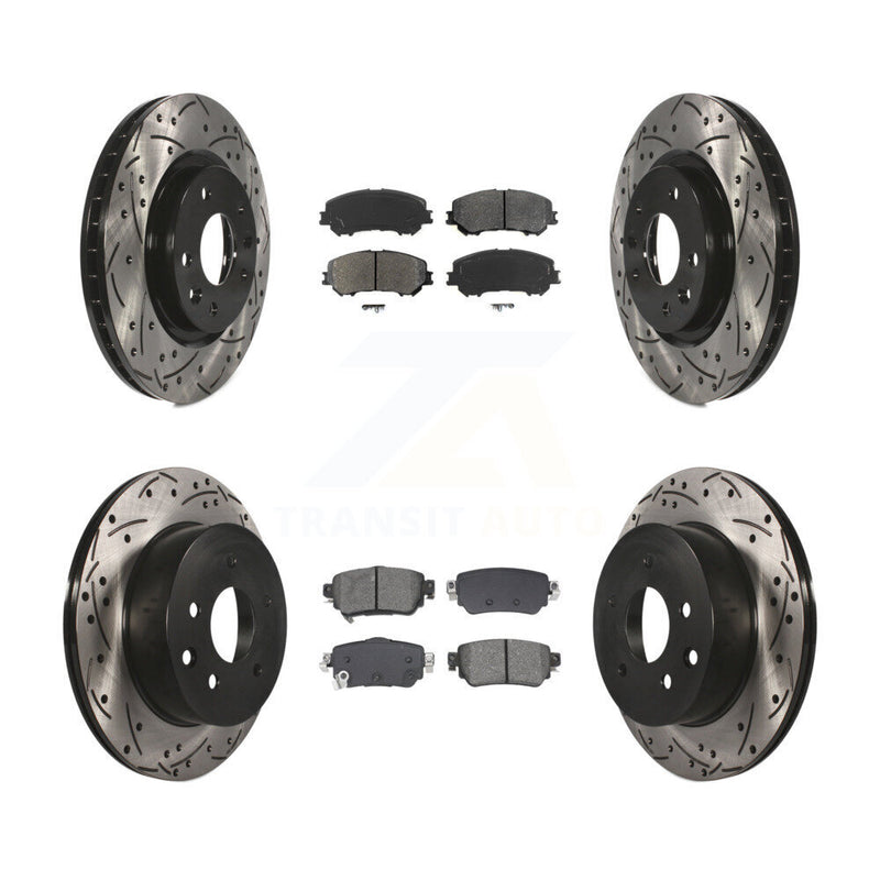 Transit Auto KDS-101010 Disc Brake Kit for 2019 Nissan Rogue Sport - Front and Rear
