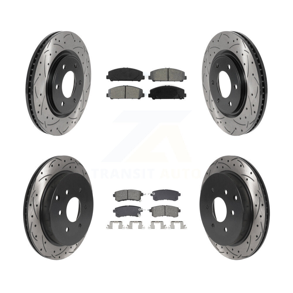 Transit Auto KDS-101011 Disc Brake Kit for 2011-2024 Nissan Armada, INFINITI QX80, INFINITI QX56 - Front and Rear