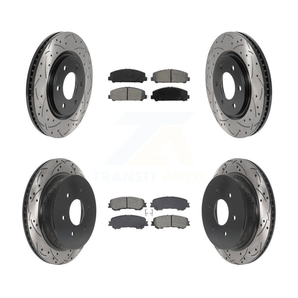 Transit Auto KDS-101013 Disc Brake Kit for 2017-2023 Nissan TITAN - Front and Rear
