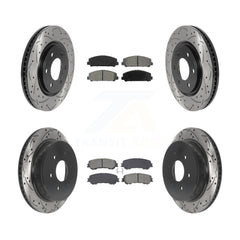 Transit Auto KDS-101013 Disc Brake Kit for 2017-2023 Nissan TITAN - Front and Rear