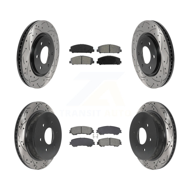 Transit Auto KDS-101013 Disc Brake Kit for 2017-2023 Nissan TITAN - Front and Rear