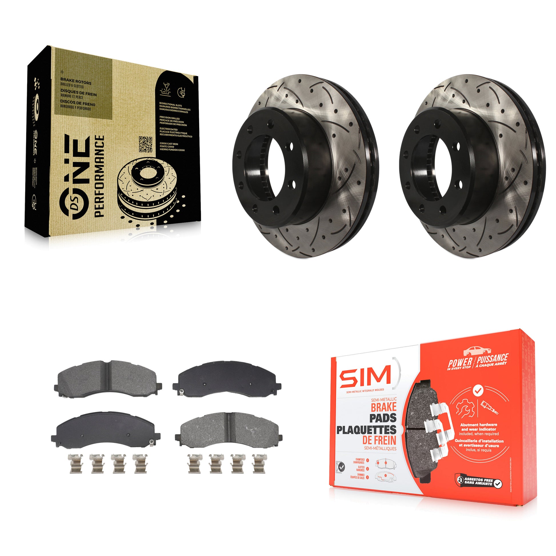 Transit Auto KDS-101015 Disc Brake Kit for 2019-2024 Ram 2500, Ram 3500 - Front