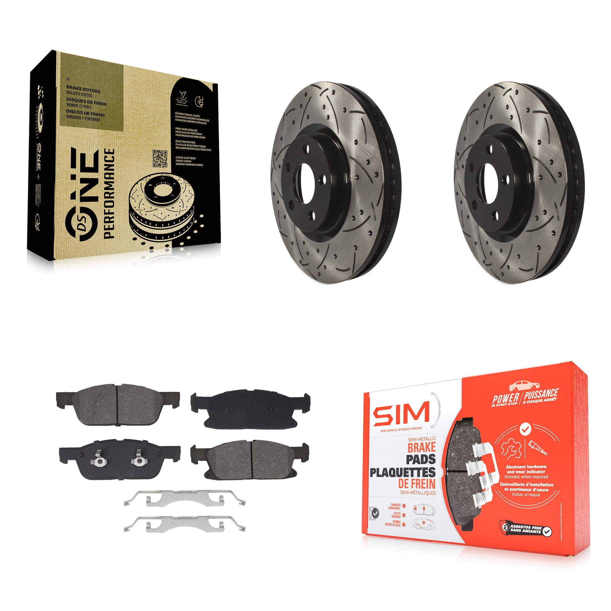 Transit Auto KDS-101017 Disc Brake Kit for 2017-2020 Lincoln Continental - Front