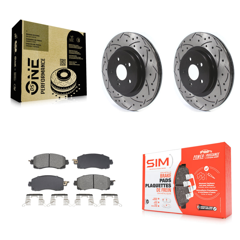 Transit Auto KDS-101021 Disc Brake Kit for 2017-2023 Subaru Crosstrek, Subaru Impreza - Front