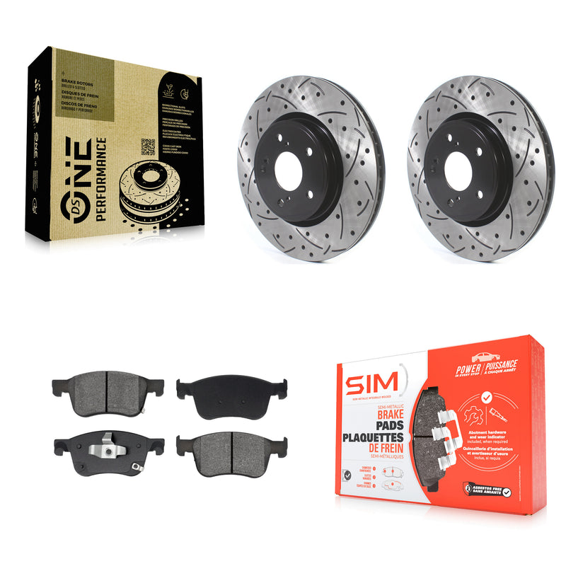 Transit Auto KDS-101023 Disc Brake Kit for 2018-2024 Acura Integra, Honda Accord, Honda Civic - Front