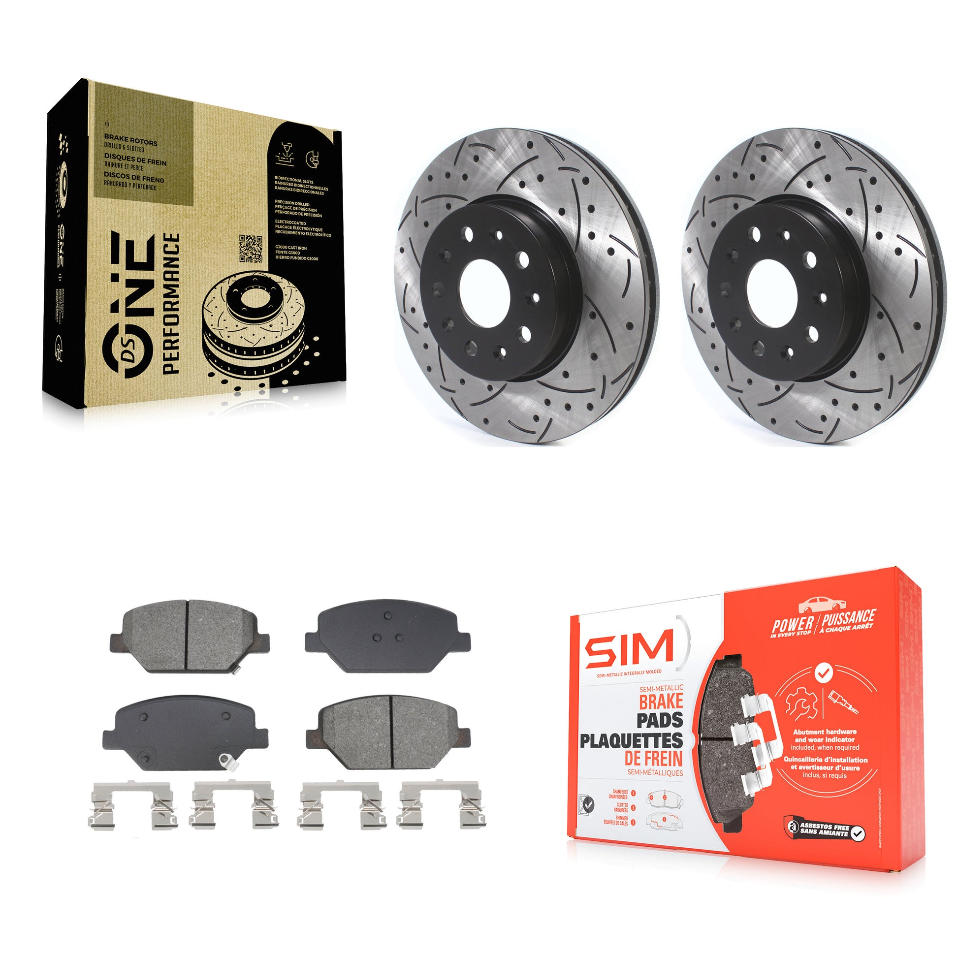 Transit Auto KDS-101027 Disc Brake Kit for 2016-2020 Chevrolet Camaro - Front