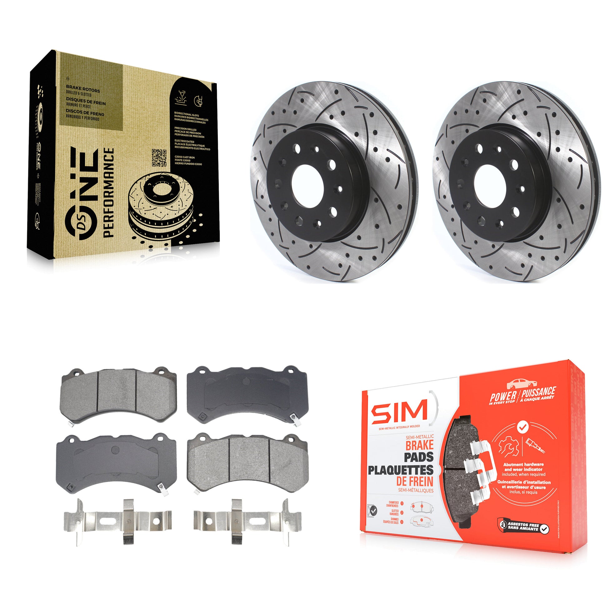 Transit Auto KDS-101028 Disc Brake Kit for 2019-2020 Chevrolet Camaro - Front