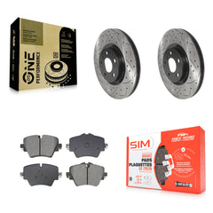 Transit Auto KDS-101029 Disc Brake Kit for 2016-2023 Mini Cooper Countryman, BMW 228i Gran Coupe and More - Front