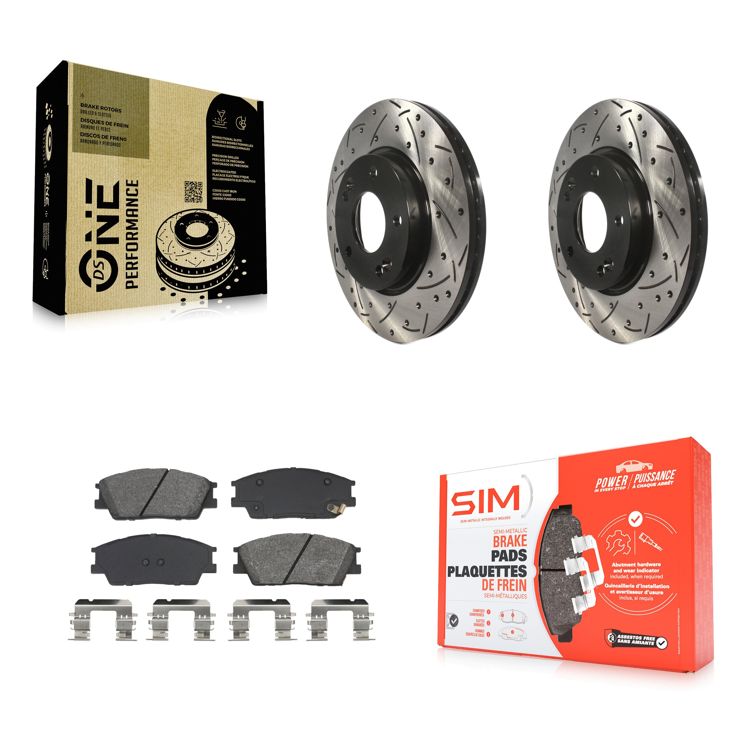 Transit Auto KDS-101031 Disc Brake Kit for 2020-2023 Kia Soul, Hyundai Venue - Front