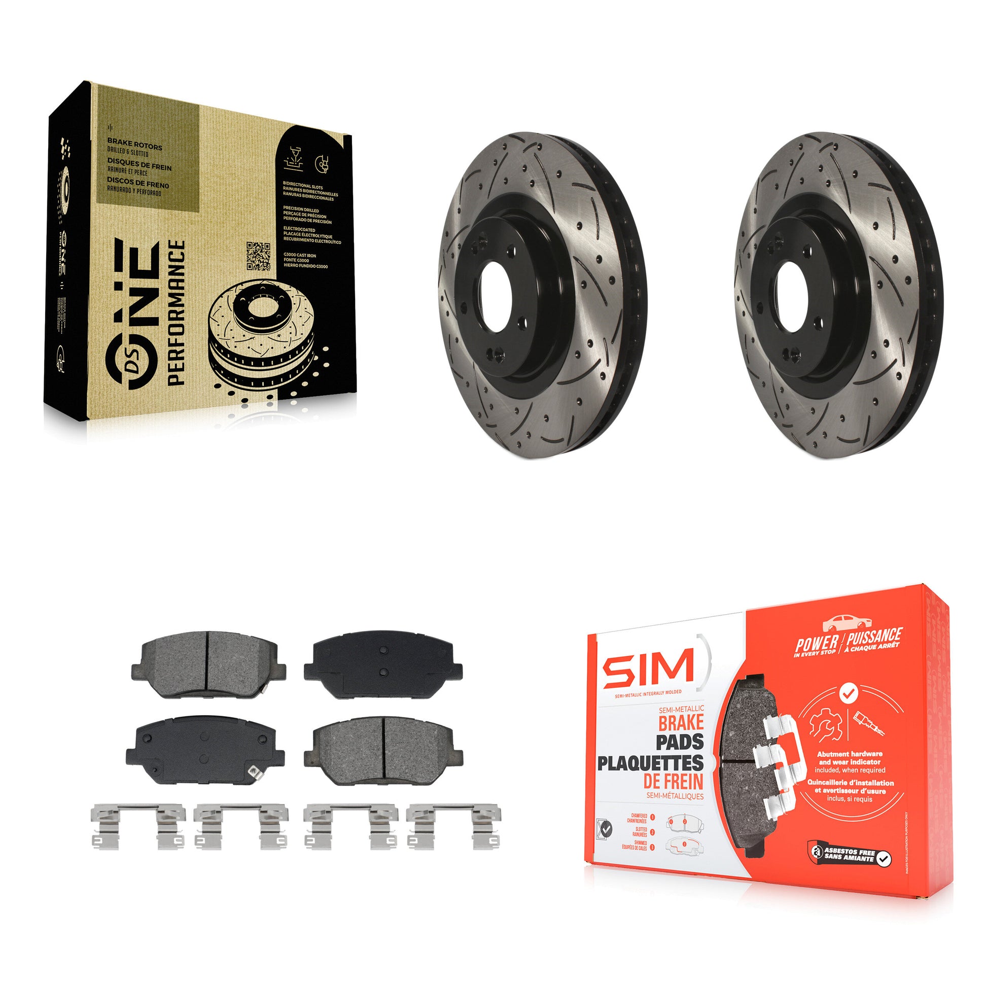 Transit Auto KDS-101034 Disc Brake Kit for 2019-2020 Hyundai Santa Fe - Front