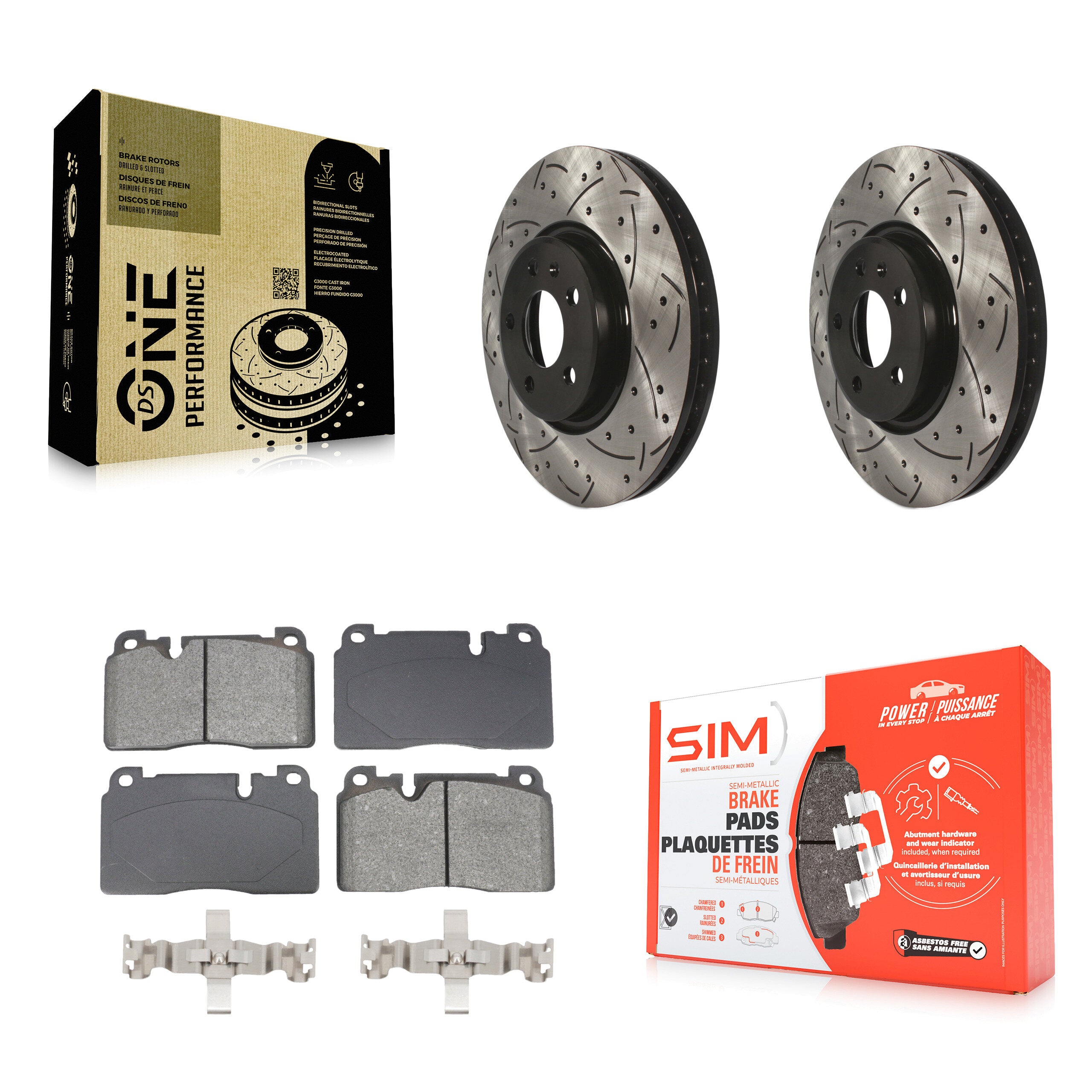 Transit Auto KDS-101039 Disc Brake Kit for 2013-2017 Audi Q5 - Front