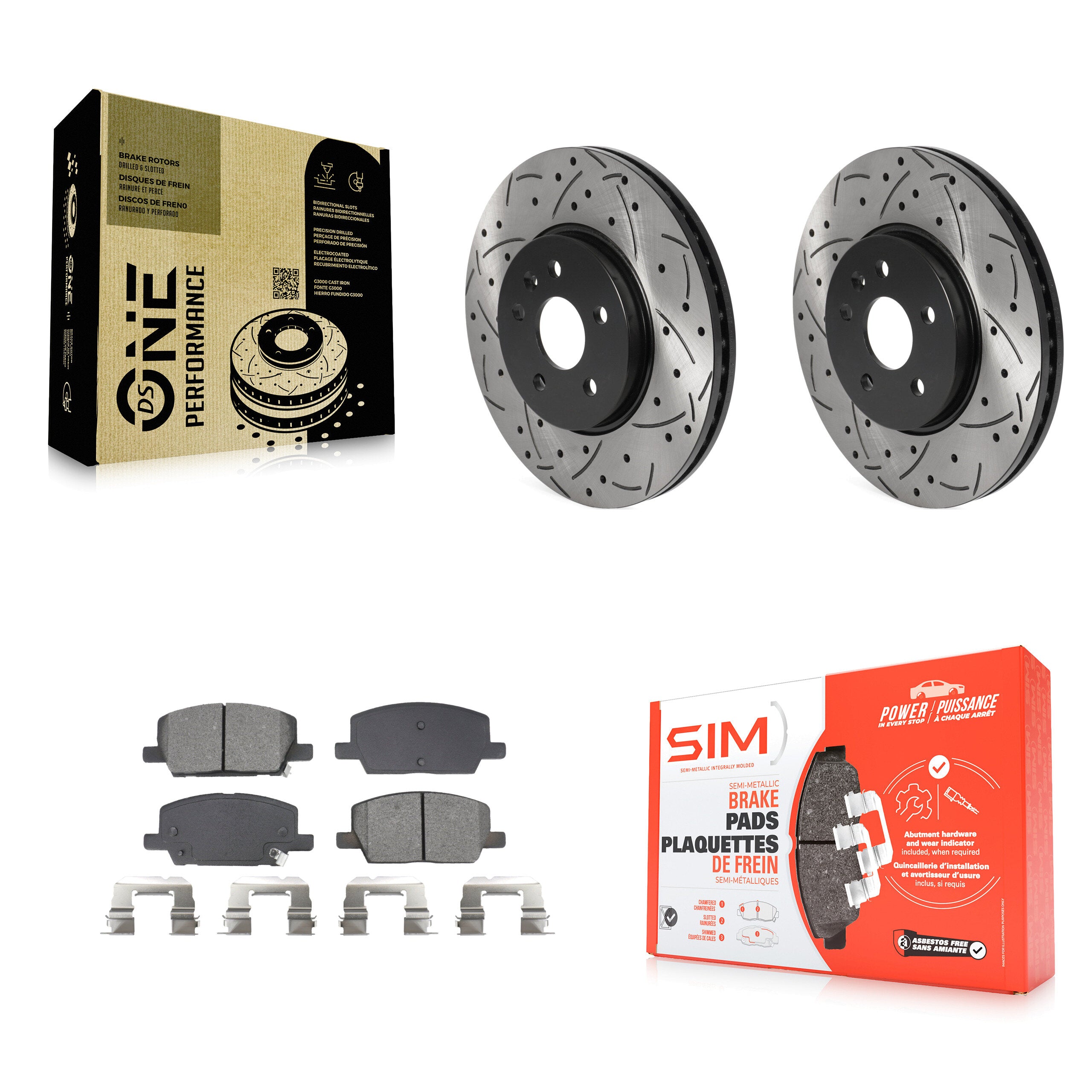 Transit Auto KDS-101046 Disc Brake Kit for 2018-2022 Chevrolet Trax, Buick Encore - Front