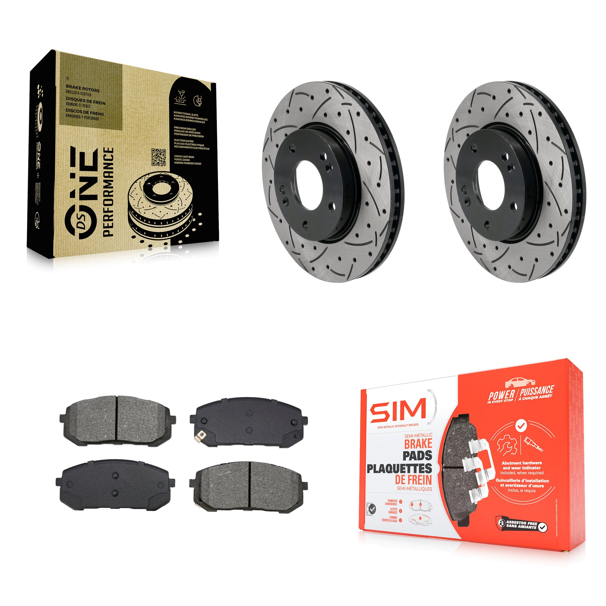 Transit Auto KDS-101053 Disc Brake Kit for 2021-2023 Hyundai Elantra - Front
