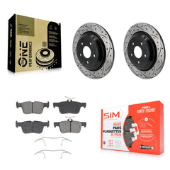 Transit Auto KDS-101058 Disc Brake Kit for 2020-2023 Ford Bronco Sport, Ford Escape, Lincoln Corsair - Rear