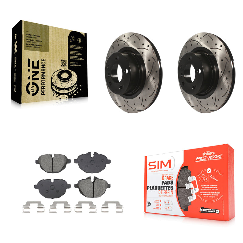 Transit Auto KDS-101062 Disc Brake Kit for 2011-2018 BMW X4, BMW X3 - Rear