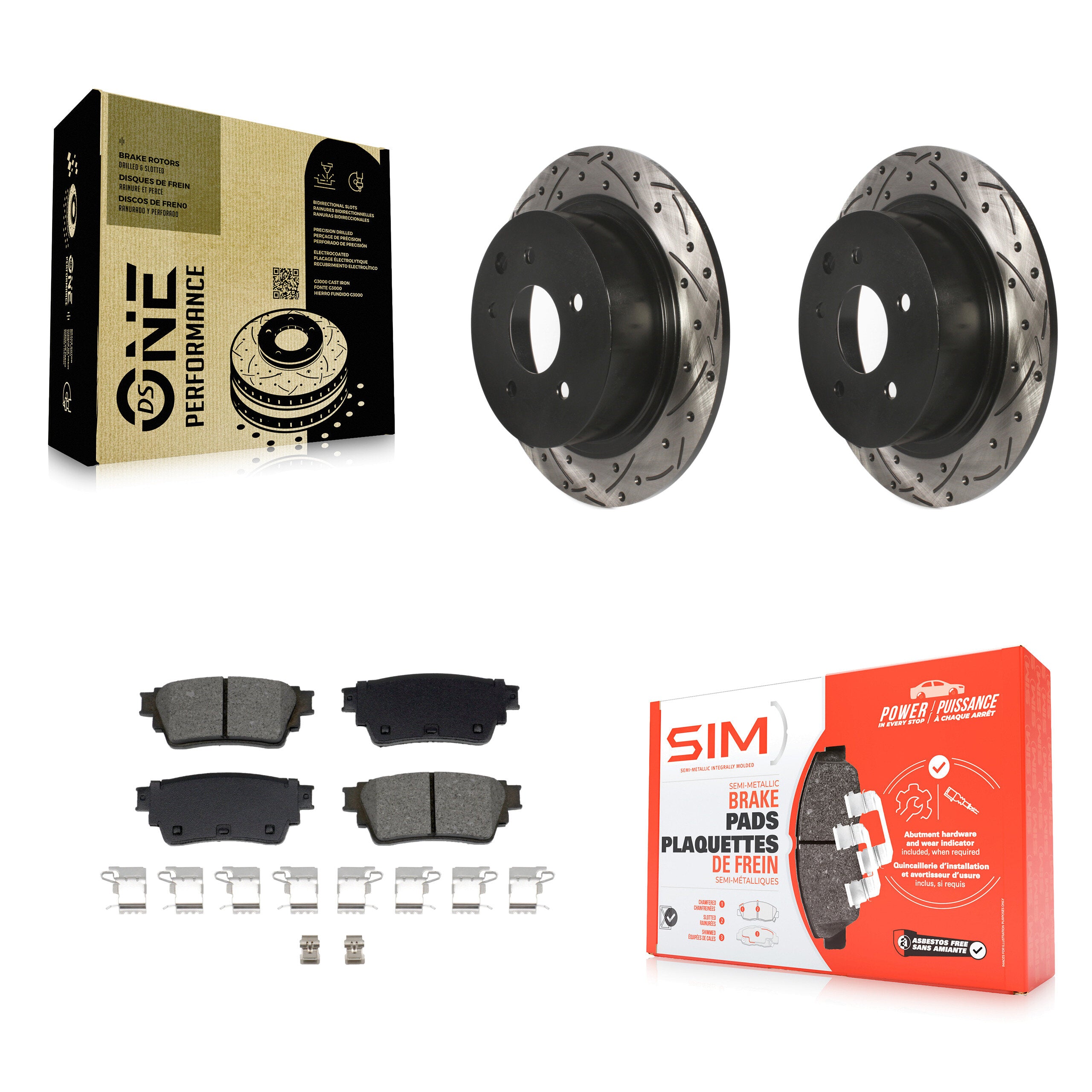 Transit Auto KDS-101064 Disc Brake Kit for 2019-2020 Nissan Altima - Rear