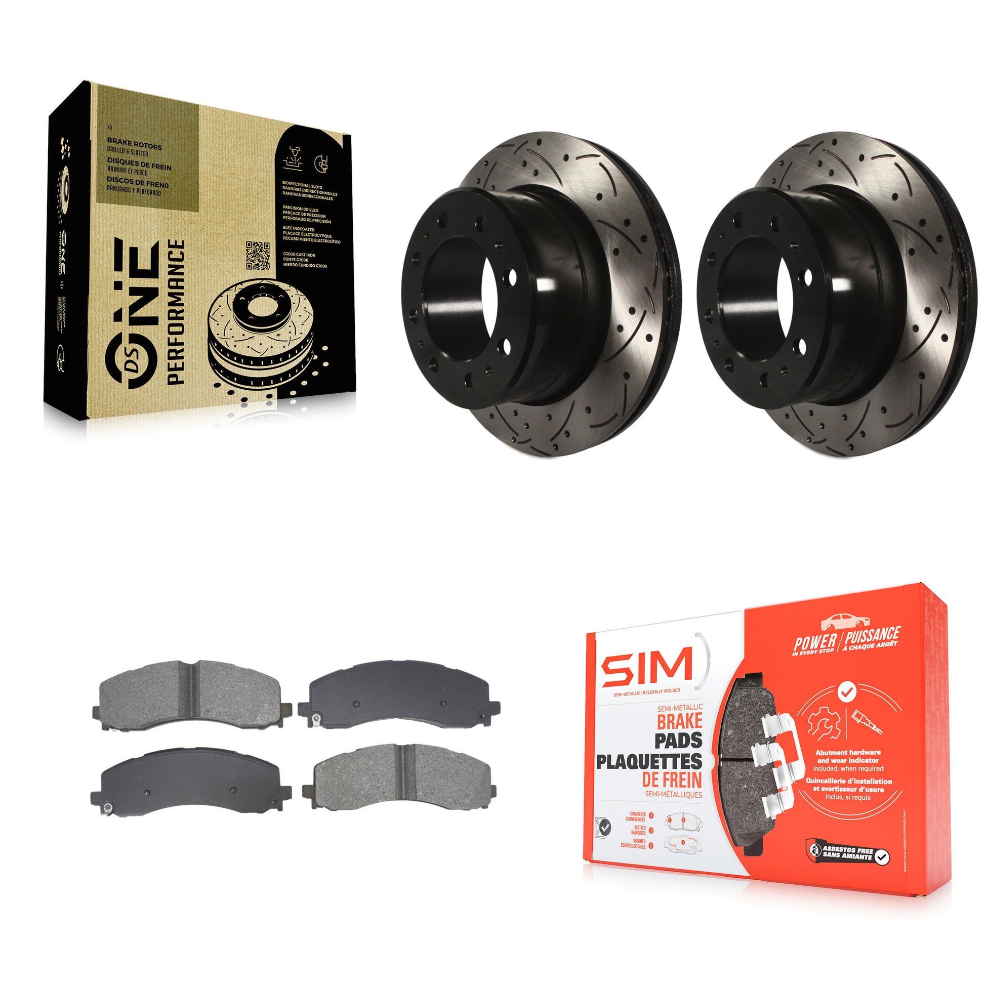 Transit Auto KDS-101068 Disc Brake Kit for 2019-2024 Ram 2500, Ram 3500 - Rear