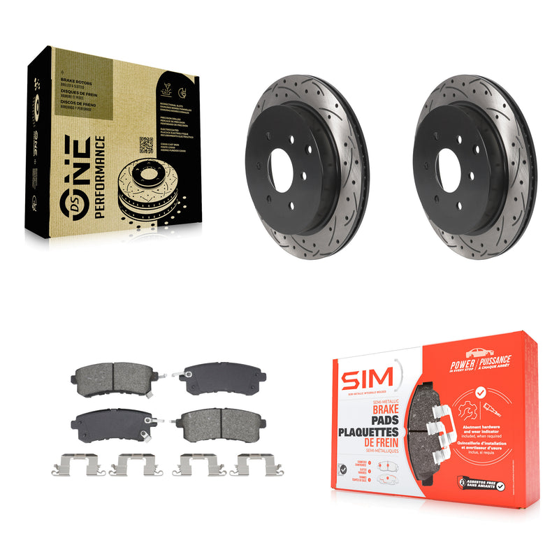 Transit Auto KDS-101069 Disc Brake Kit for 2011-2024 Nissan Armada, INFINITI QX80, INFINITI QX56 - Rear