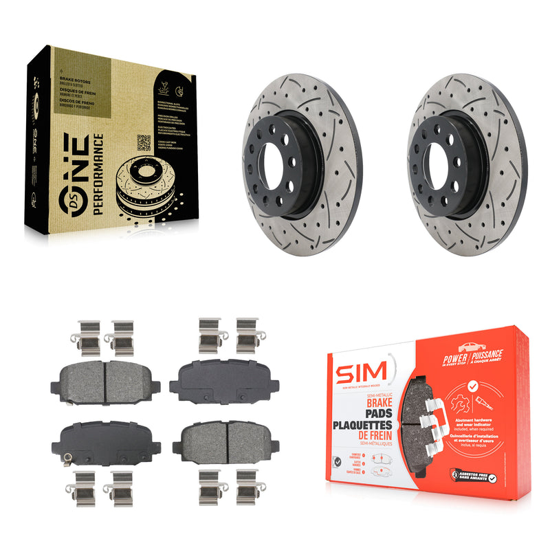 Transit Auto KDS-101072 Disc Brake Kit for 2018-2023 Jeep Compass - Rear