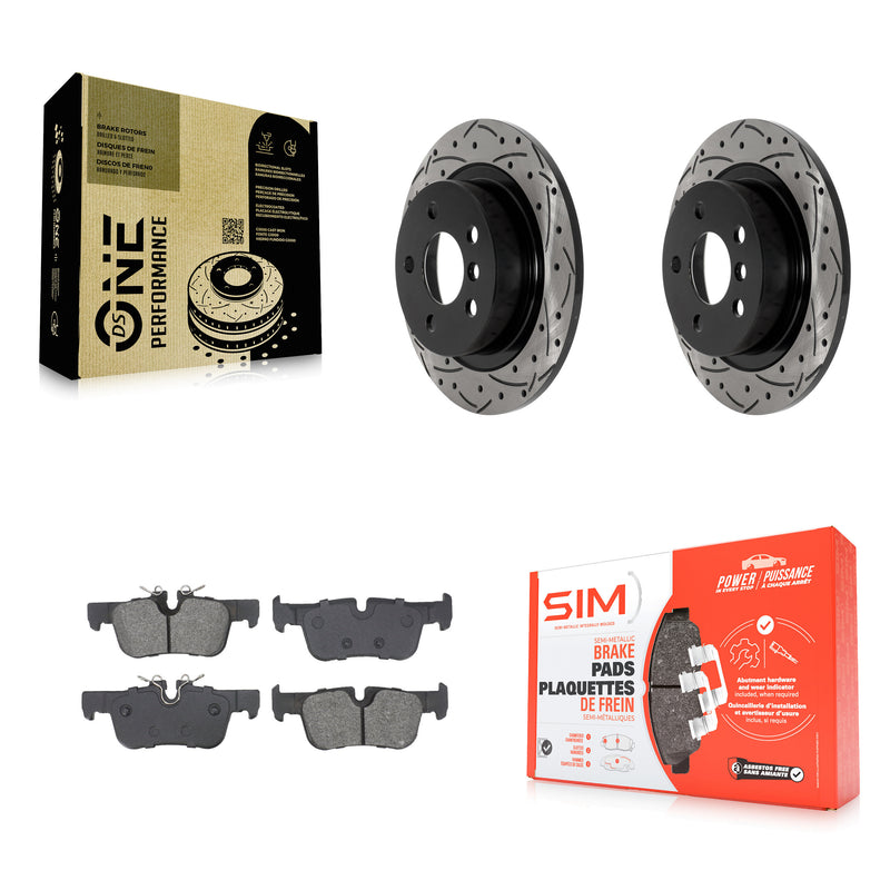Transit Auto KDS-101073 Disc Brake Kit for 2014-2022 Mini Cooper Clubman, BMW i3s and More - Rear