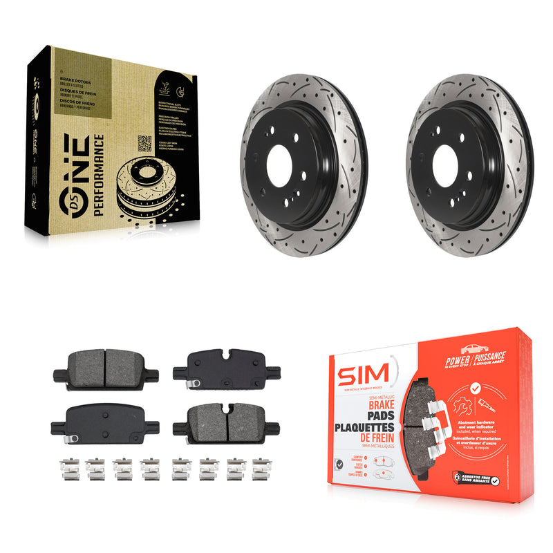 Transit Auto KDS-101076 Disc Brake Kit for 2019-2024 Chevrolet Silverado 1500 LTD, GMC Sierra 1500 Limited and More - Rear
