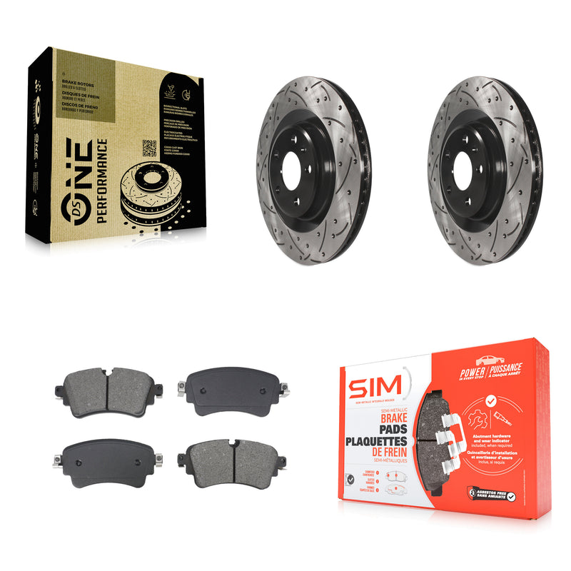 Transit Auto KDS-101081 Disc Brake Kit for 2017-2020 Audi A4 allroad, Audi A5 Quattro and More - Rear