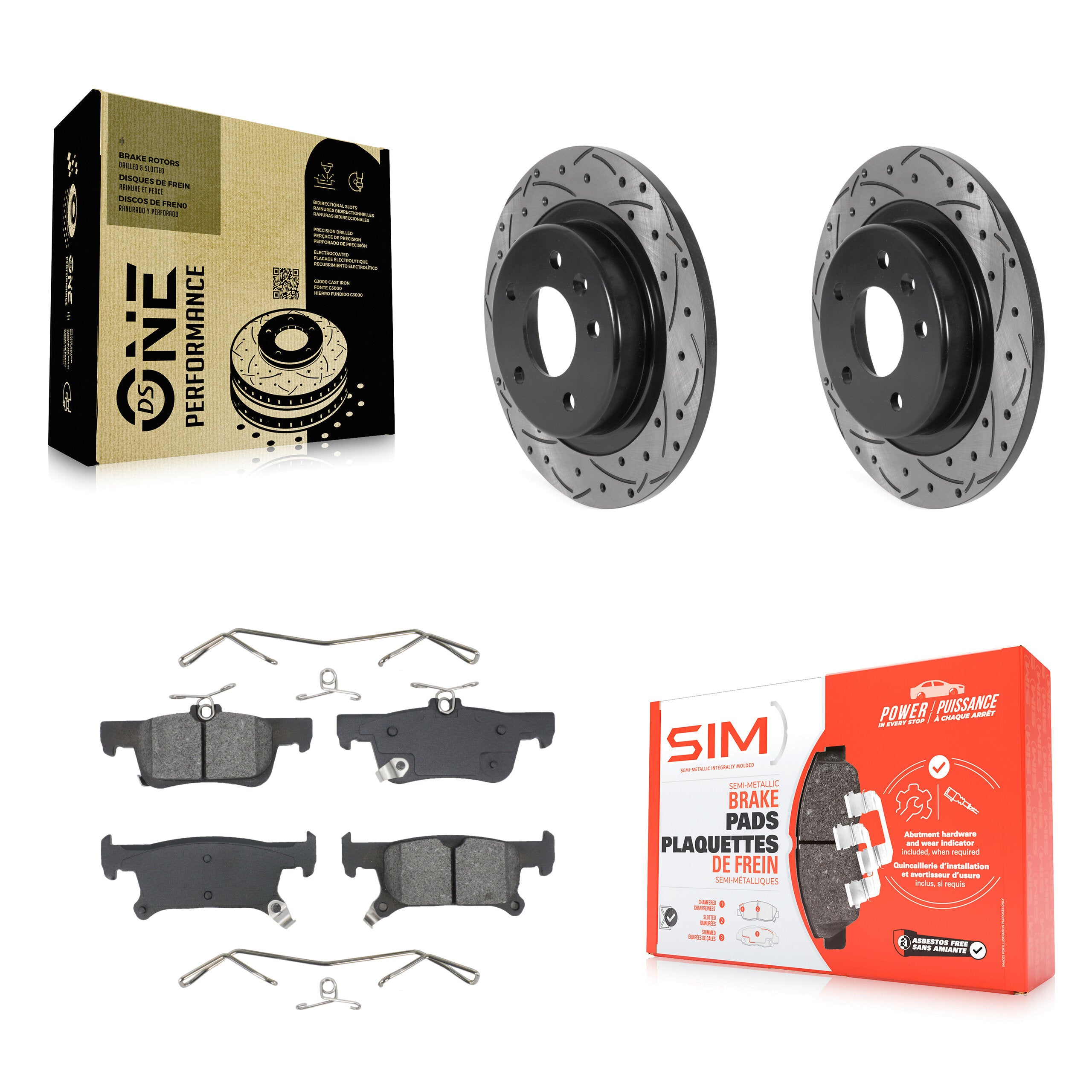 Transit Auto KDS-101083 Disc Brake Kit for 2016-2019 Buick Envision - Rear